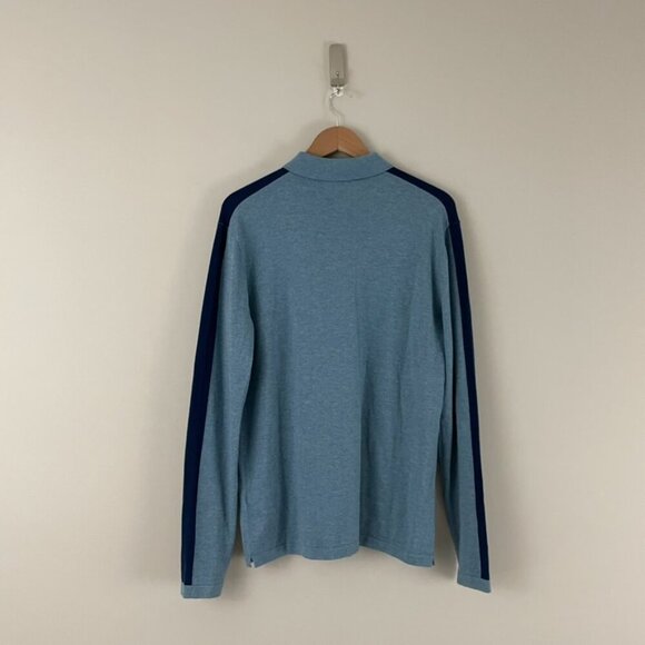 Boden Blue Merino Wool Blend Polo Sweater Men's Size Medium - Picture 2 of 5